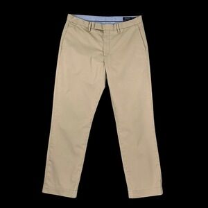 Polo Ralph Lauren Pants Men 34x30 (ACT 33x29) Beige Bedford Stretch Straight Fit